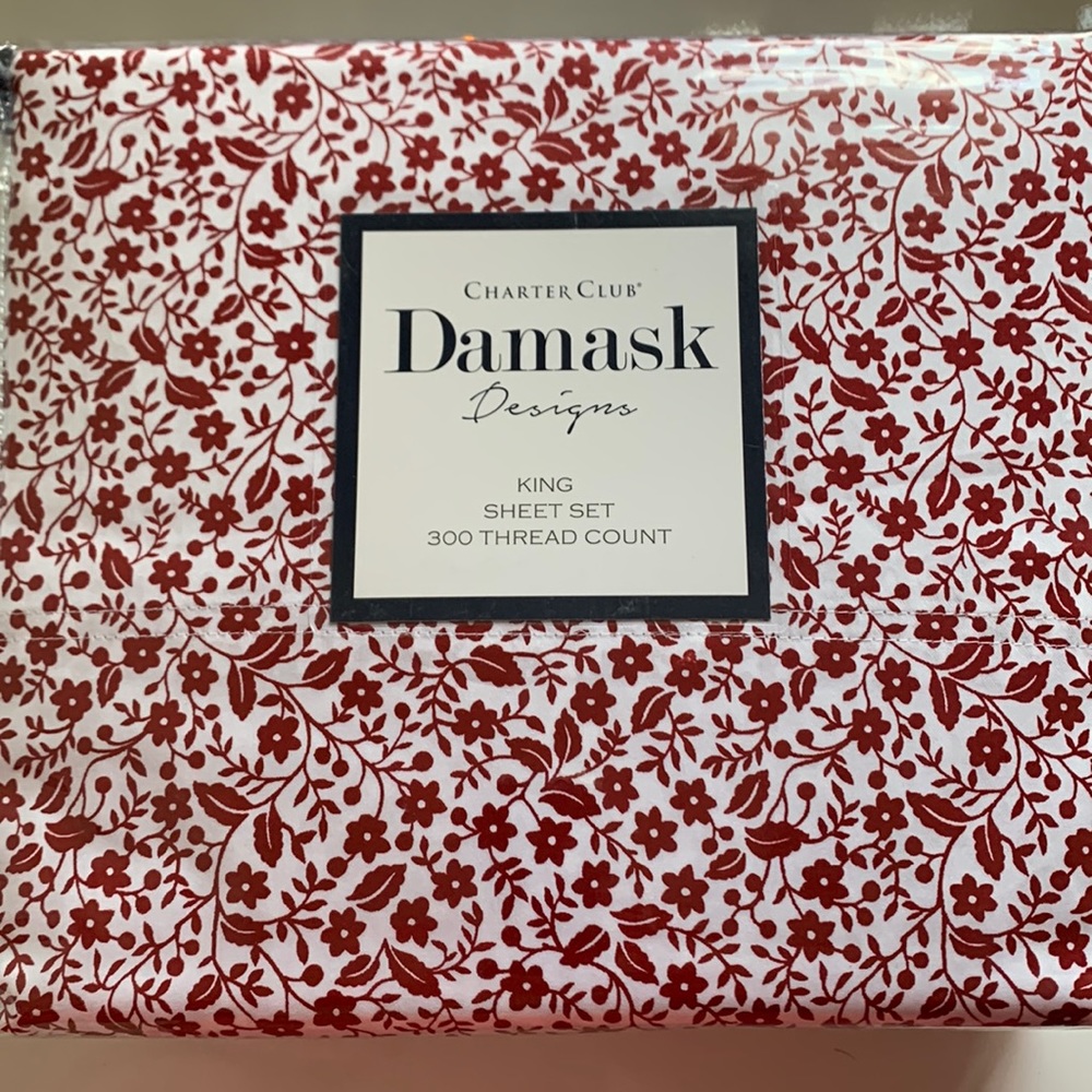 Charter Club 4 Piece King Sheet Set